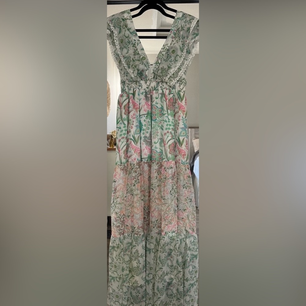House of Harlow ruffle tiered dress NWT